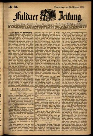 Ausgabe vom Donnerstag, den 16. Februar 1882.