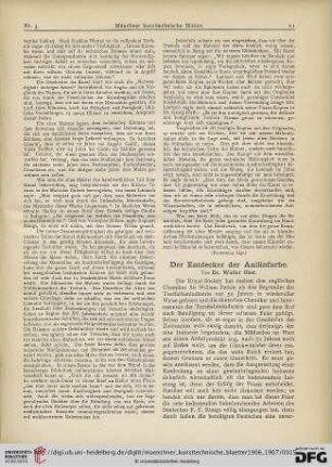 3: Der Entdecker der Anilinfarbe