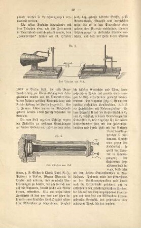 Fig. 4. Das Telephon von Reis ; Abbildung: Fig. 5. Das Telephon von Bell