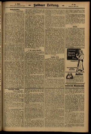 Vierte Ausgabe vom Samstag, den 26. April 1913.