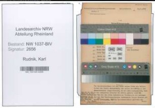 Entnazifizierung Karl Rudnik , geb. 18.12.1900 ()