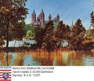Speyer am Rhein, Dom / Ansicht vom Rhein aus