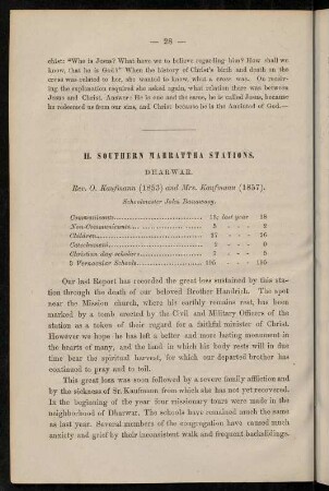 28-41, II. Southern Mahrattha stations