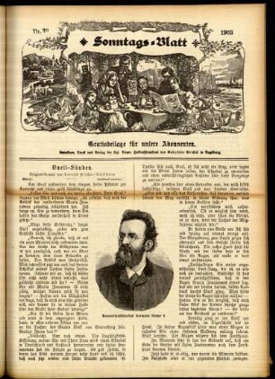 Ausgabe vom Sonntag, den 27. September 1903.