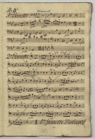 4. Anonymus, Gavottes, A-Dur