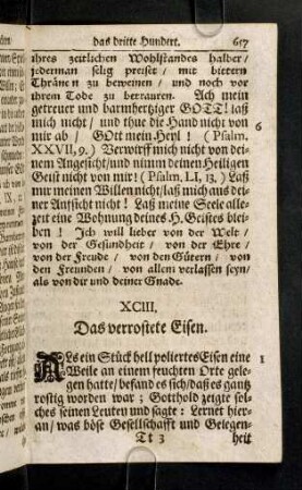 657-669, XCIII. das verrostete Eisen - XCVI. Der Ring