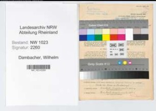 Entnazifizierung Wilhelm Dambacher , geb. 29.07.1900 (Regierungsinspektor)