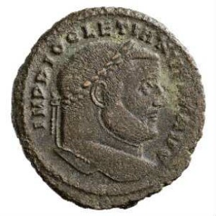 Münze, Follis, 299 - 303 n. Chr.