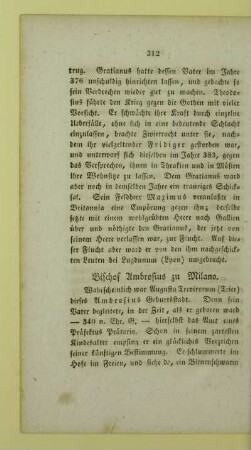 Bischof Ambrosius zu Milano