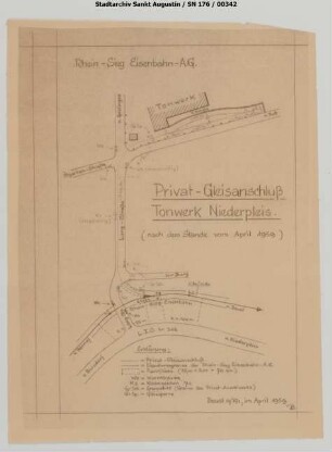 Gleisanschluss Tonwerk Niederpleis