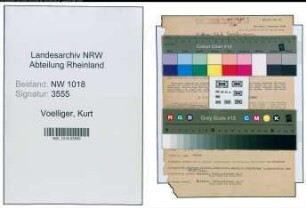 Entnazifizierung Kurt Voelliger , geb. 12.10.1910 (Kaufmann)