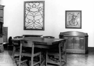 Blick in die Ausstellung "Stilkunst um 1900 in Deutschland" vom 30. Juni 1972 - Dez. 1972 in der Nationalgalerie