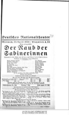 Der Raub der Sabinerinnen
