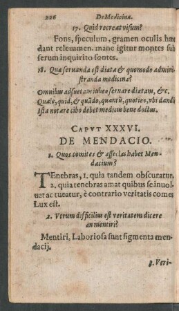 Caput. XXXVI. De Mendacio.