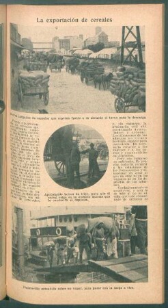 La exportación de cereales