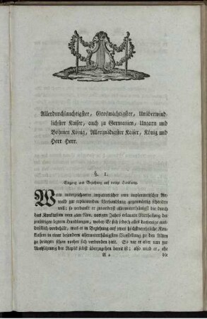 Allerdurchlauchtigster, Grosmächtigster, Unüberwindlicher Kaiser...