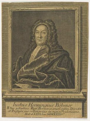 Bildnis des Iustus Henningius Böhmer