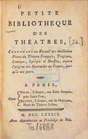 Théatre Choisi De Collé, 1