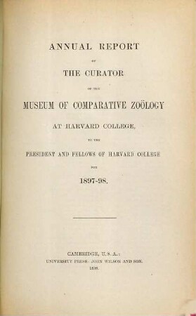 Annual report. 1897/98