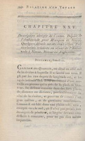 Chapitre XXV. Description abrégée de Canton ...