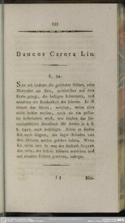 Daucus Carota Lin.