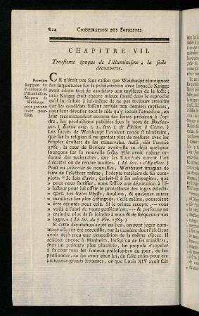 124-135, Ce n´etoit pas sans raison que Weishaupt ...
