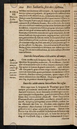 444-450, Sacerdos hora octava celebraturus abrumpit; ...