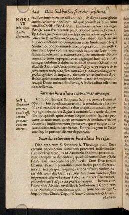 444-450, Sacerdos hora octava celebraturus abrumpit; ...