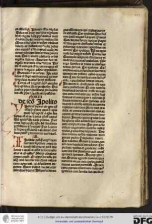 Ypolitus dicitur ab yper quod est supra et litos quod est lapis quasi supra lapidem id est Christum fundatus...