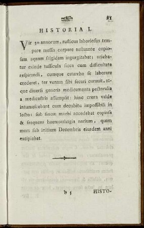 Historia I. - Historia IV.