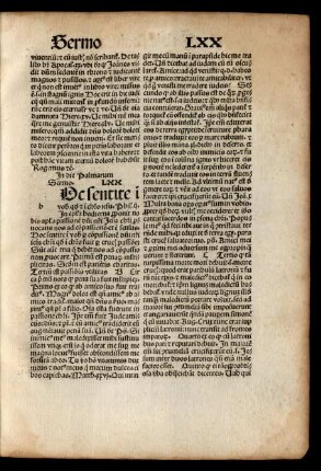 In die Psalmarum Sermo. LXX