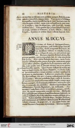 Annus M.DCC.VI.