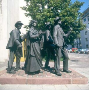 Pforzheim. Denkmal der Rassler