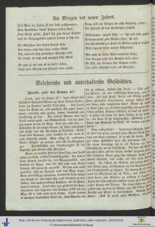Belehrende und unterhaltende Geschichten.