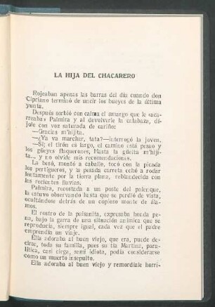La hija del Chacarero