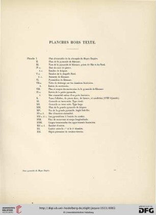 Planches hors Texte