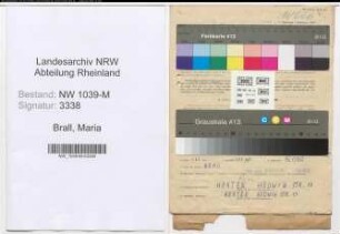 Entnazifizierung Maria Brall , geb. 21.07.1896 (Schuldienerin)