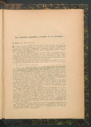 Los escritores argentinos juzgados en el extranjero