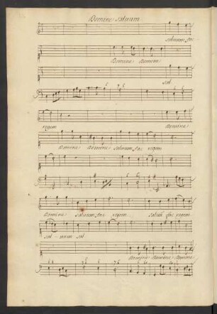 Domine salvum fac regem; V (3), bc; C-Dur; LWV 77-14