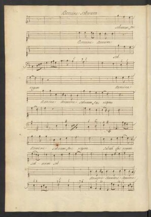Domine salvum fac regem; V (3), bc; C-Dur; LWV 77-14