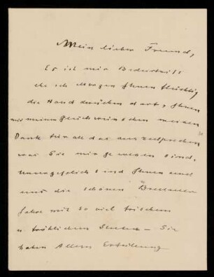 Brief von Wilhelm Dilthey an Otto von Gierke, Grunewald (Landkreis Teltow), 8.1.1911