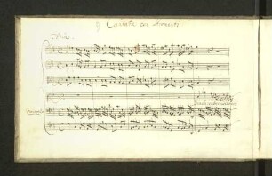 2) Cantata con Stromenti. Benché sempre crudel meco siete