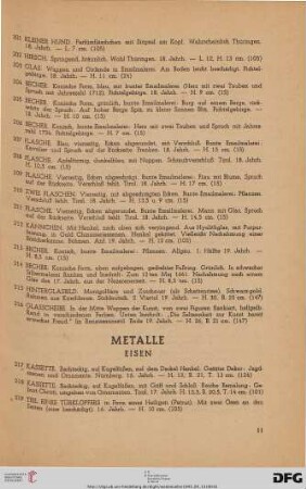 Metalle (Nr. 217-338)