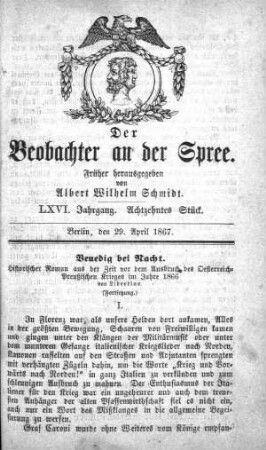 18. Stueck, 29. April 1867