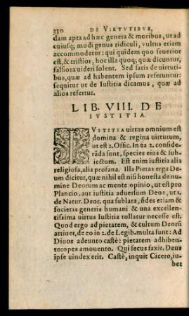 Lib. VIII. De Iustitia.