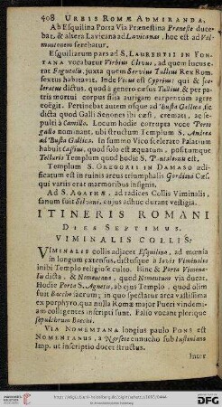 Itineris Romani. Dies septimus
