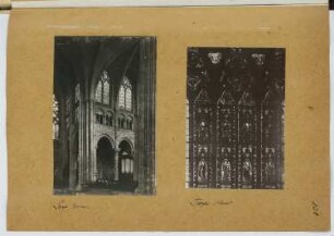 Kathedrale, Sens / Kathedrale, Troyes: Innenansichten (aus: Skizzen- und Fotoalbum 10)