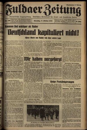 Ausgabe vom Dienstag, den 13. Oktober 1936.
