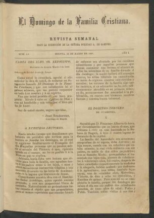 Carta del Ilmo. Sr. Arzobispo