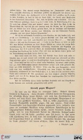 Strauß gegen Wagner?
